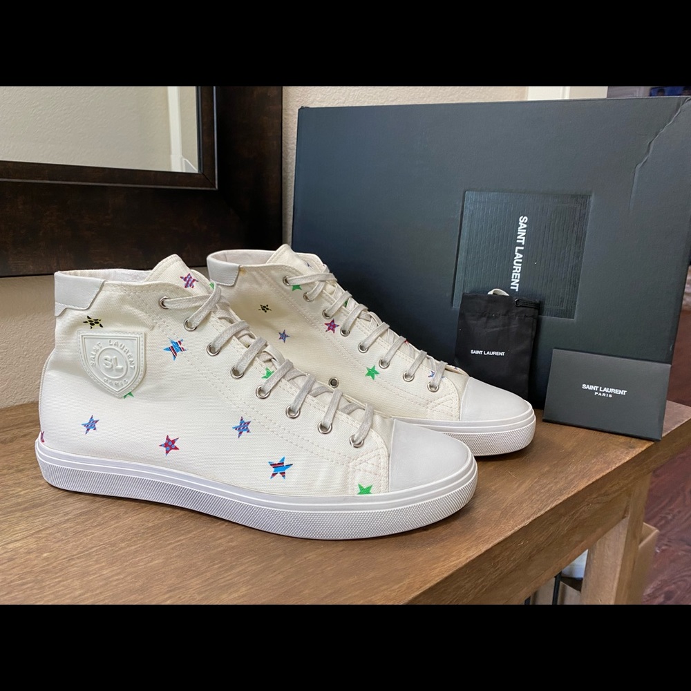 Saint Laurent Men's Sneaker Hitop Starmoon EU Size 43 / US Size 10